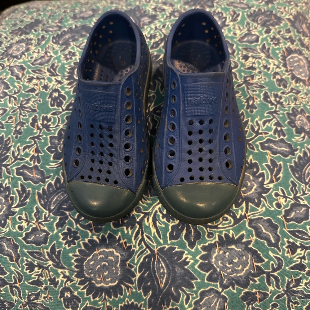 Native Blue Water Shoes with Perforated Design